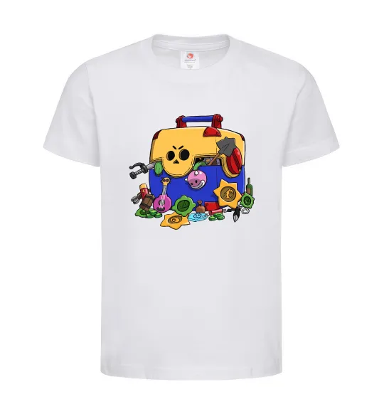 Детская футболка Brawl Stars скриня Белый фото