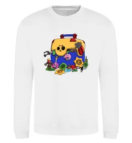 Свитшот Brawl Stars скриня Белый фото