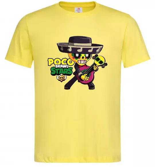 Мужская футболка Brawl Stars Поко Лимонный фото