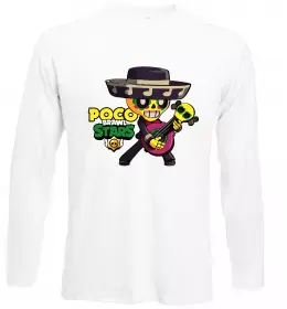 Лонгслив Brawl Stars Поко Белый фото