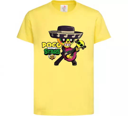 Детская футболка Brawl Stars Поко Лимонный фото