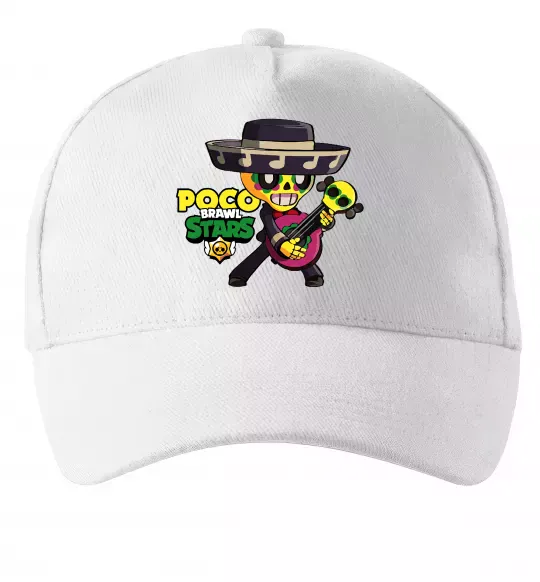 Кепка Brawl Stars Поко Білий фото