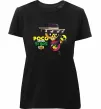 Жіноча преміум футболка Brawl Stars Поко Чорний Жіноча преміум футболка Brawl Stars Поко Чорний фото