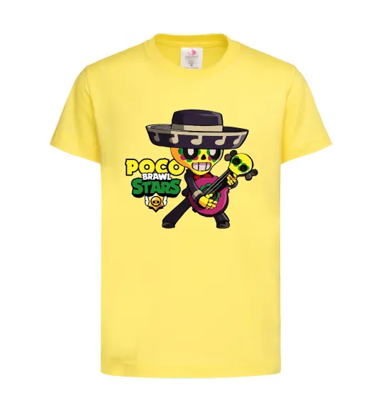 Детская футболка Brawl Stars Поко Лимонный фото