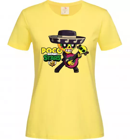 Женская футболка Brawl Stars Поко Лимонный фото