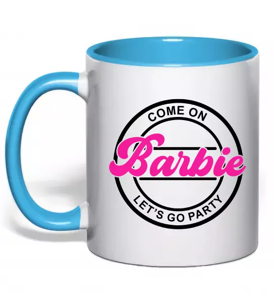 Чашка с цветной ручкой Come on Barbie Голубой фото