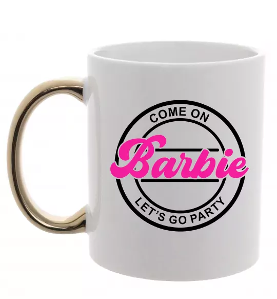Чашка с цветной ручкой Come on Barbie Золото фото