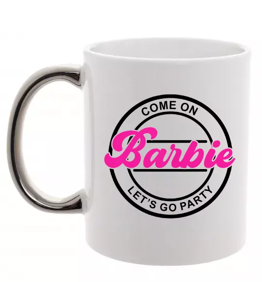 Чашка с цветной ручкой Come on Barbie Серебро фото