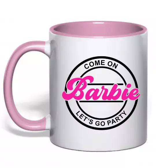 Чашка с цветной ручкой Come on Barbie Нежно розовый фото