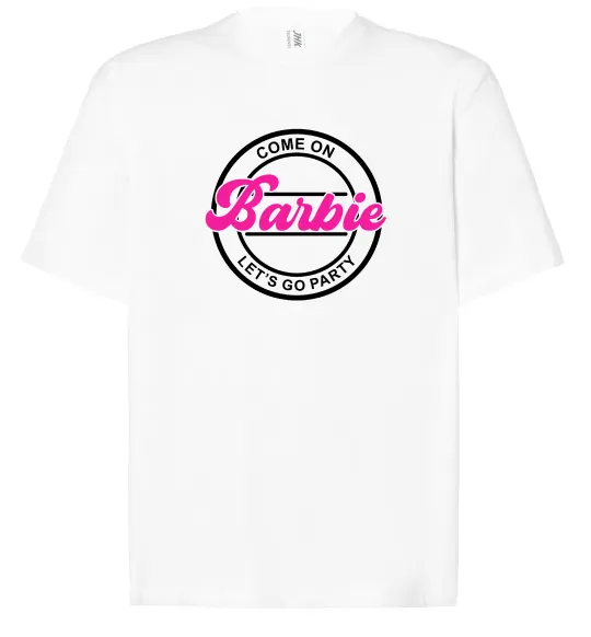Футболка Оверсайз Come on Barbie Белый фото