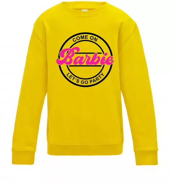 Детский Свитшот Come on Barbie Солнечно желтый фото