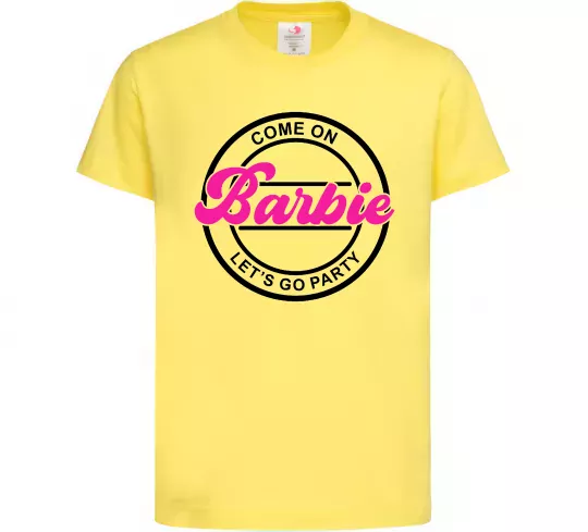 Детская футболка Come on Barbie Лимонный фото