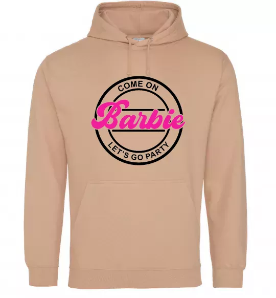 Женская толстовка (худи) Come on Barbie Песочный фото
