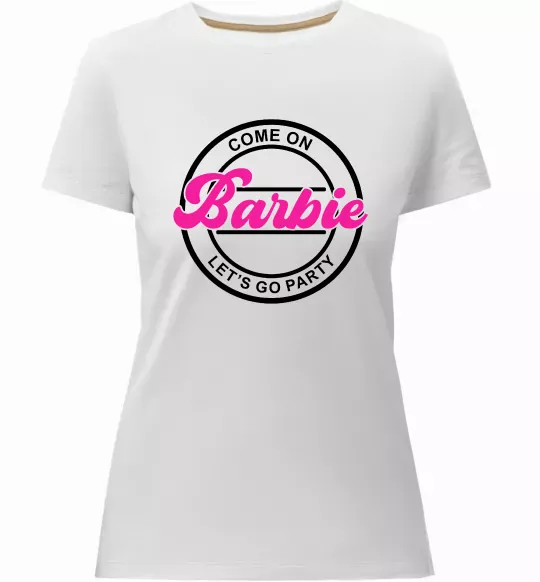 Женская премиум футболка Come on Barbie Белый фото