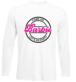 Лонгслив Barbie logo Белый фото