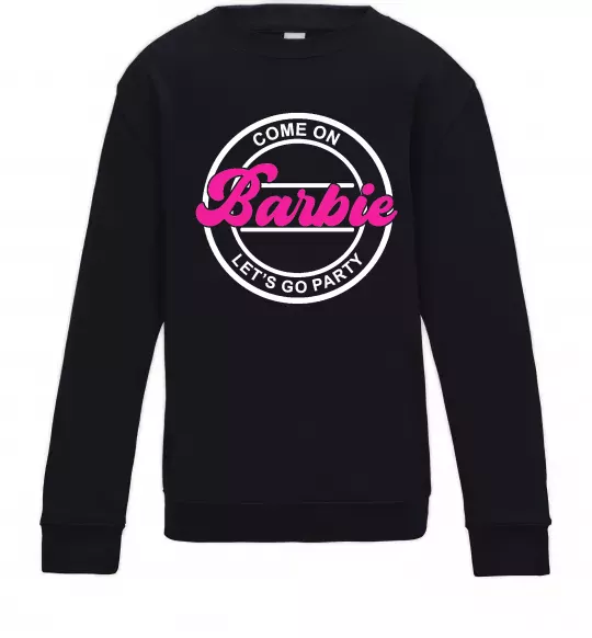 Детский Свитшот Come on Barbie Черный фото