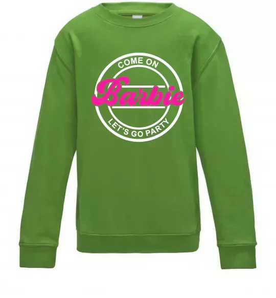 Детский Свитшот Come on Barbie Лаймовый фото