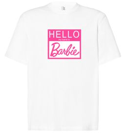 Футболка Оверсайз Hello my name is Barbie