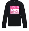 Детский Свитшот Hello my name is Barbie Черный фото