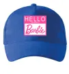 Кепка Hello my name is Barbie Яскраво-синій фото