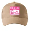Кепка Hello my name is Barbie Песочный фото