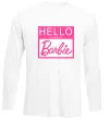 Лонгслів Hello my name is Barbie Білий Лонгслів Hello my name is Barbie Білий фото