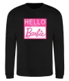 Світшот Hello my name is Barbie Чорний фото