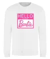 Світшот Hello my name is Barbie Білий фото