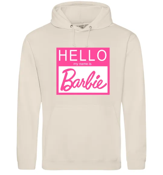 Женская толстовка (худи) Hello my name is Barbie Таш фото