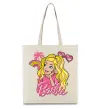Эко-сумка Barbie girl Бежевый фото