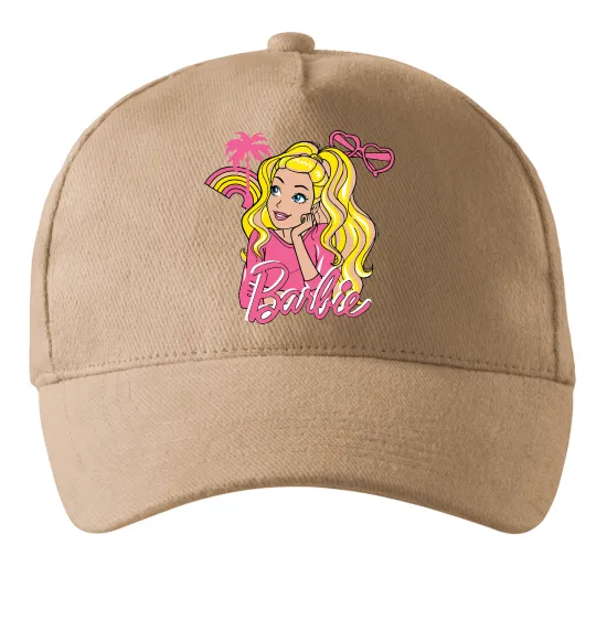 Кепка Barbie girl Песочный фото
