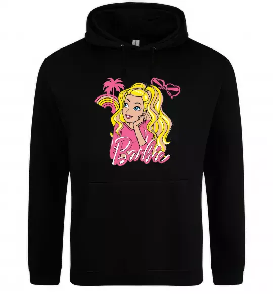Жіноча толстовка (худі) Barbie girl Чорний фото