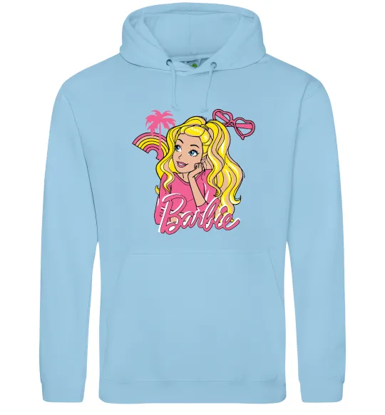 Женская толстовка (худи) Barbie girl Голубой фото