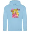 Женская толстовка (худи) Barbie girl Голубой фото