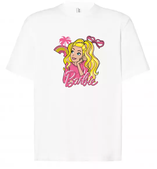 Футболка Оверсайз Barbie girl Белый фото