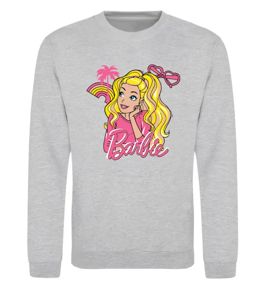 Свитшот Barbie girl Серый меланж фото