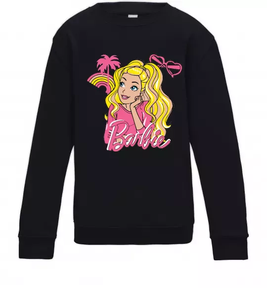 Детский Свитшот Barbie girl Черный фото