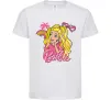 Детская футболка Barbie girl Белый фото