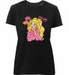 Жіноча преміум футболка Barbie girl Чорний фото