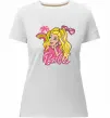 Жіноча преміум футболка Barbie girl Білий фото