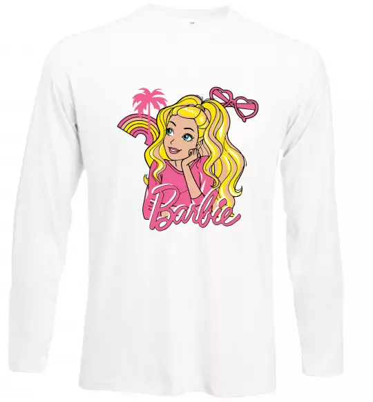 Лонгслів Barbie girl Білий фото