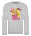 Свитшот Barbie girl Серый меланж фото