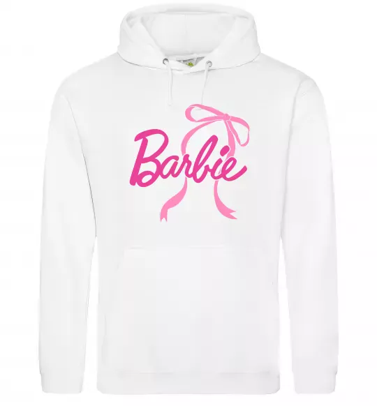 Женская толстовка (худи) Барбі бантик Белый фото