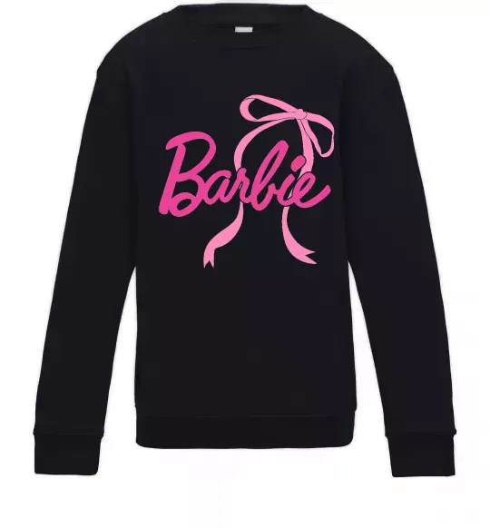 Детский Свитшот Барбі бантик Черный фото