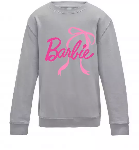 Детский Свитшот Барбі бантик Серый меланж фото