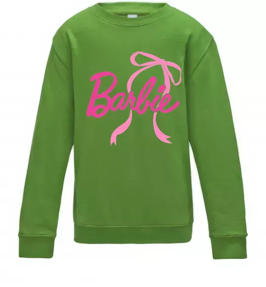Детский Свитшот Барбі бантик Лаймовый фото
