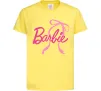 Дитяча футболка Барбі бантик Лимонний фото
