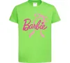 Дитяча футболка Барбі бантик Лаймовий фото