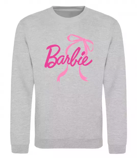 Свитшот Барбі бантик Серый меланж фото
