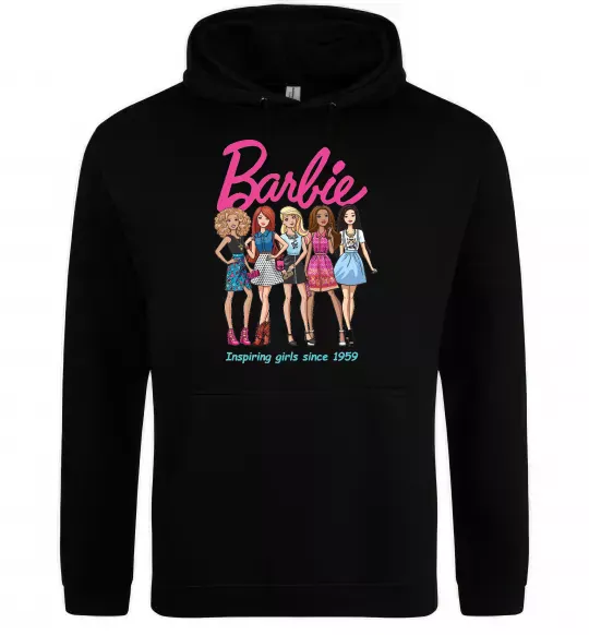 Жіноча толстовка (худі) Barbie since 1959 Чорний фото